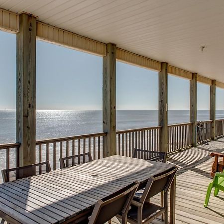 Marisol - Pet Friendly And Gulf Front! Enjoy The Large Deck With Amazing Views! Home Dauphin Island Exteriör bild