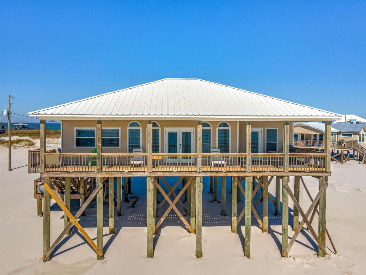 Marisol - Pet Friendly And Gulf Front! Enjoy The Large Deck With Amazing Views! Home Dauphin Island Exteriör bild