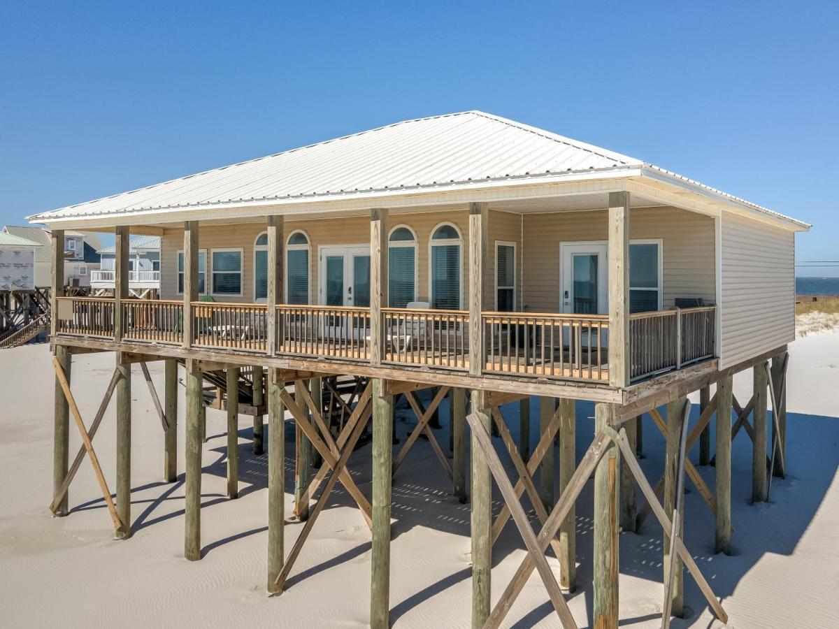 Marisol - Pet Friendly And Gulf Front! Enjoy The Large Deck With Amazing Views! Home Dauphin Island Exteriör bild