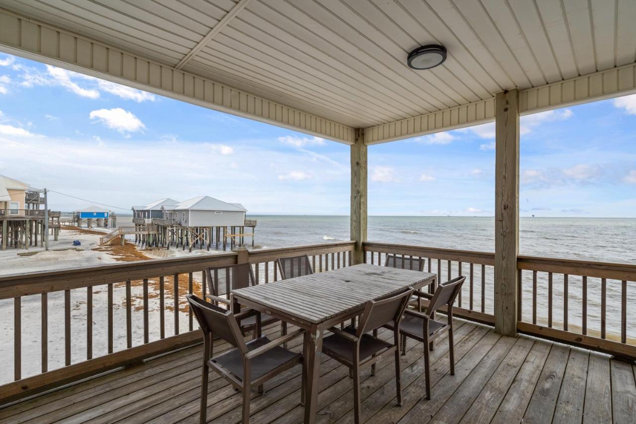 Marisol - Pet Friendly And Gulf Front! Enjoy The Large Deck With Amazing Views! Home Dauphin Island Exteriör bild